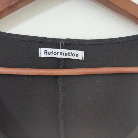 Reformation Black Long Sleeve Lex Dress - Picture 6 of 7